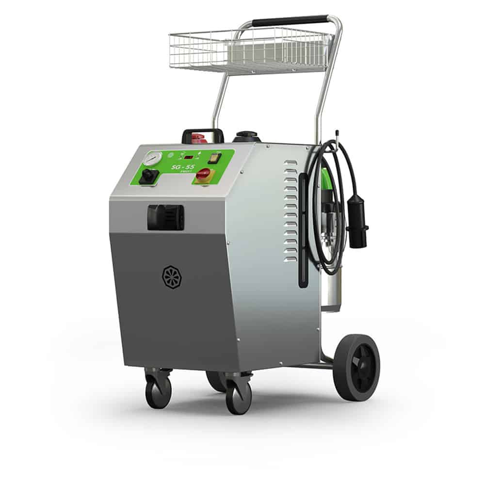 ماكينة بخار + مكنسة امستردام ايطالي بالترولي 1400 وات IPC/SG-55 8025 T