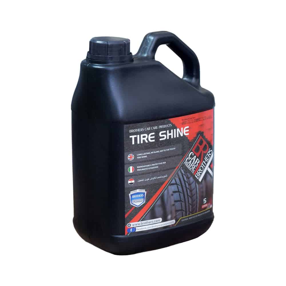 ملمع كاوتش وفبر اسود (Tire Shine) 5 لتر ماركة براذرز - لمعة تدوم طويلا