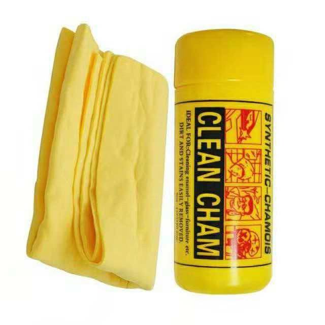 فوطة جلد غزال تغليف داخل علبة بلاستيك مقاس كبير BR/CLEAN CHAM BIG