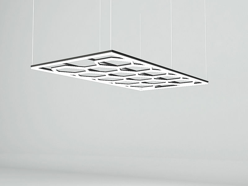 نظام اضاءة سقف سداسي (Hexagon) 14 خلية (اطار مستطيل) ماركة براذرز - موديل ZT6028