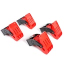 [130392] طقم 4 مشابك لتعليق الفوط و الدواسات BR/TOWEL HOLDER