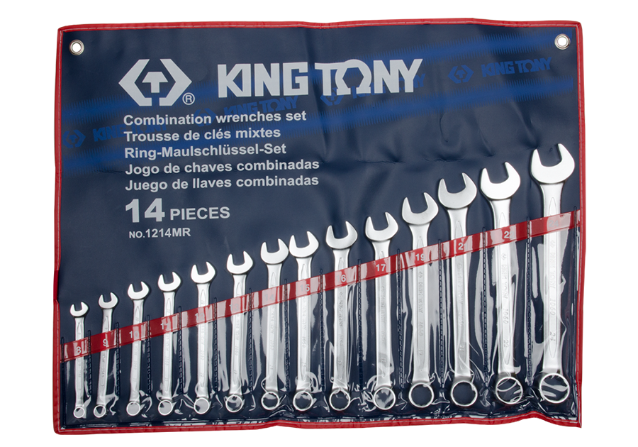 طقم مفتاح بلدى مشرشر 14 قطعة 10 : 32مم ماركة كينج توني KING TONY 1214MR