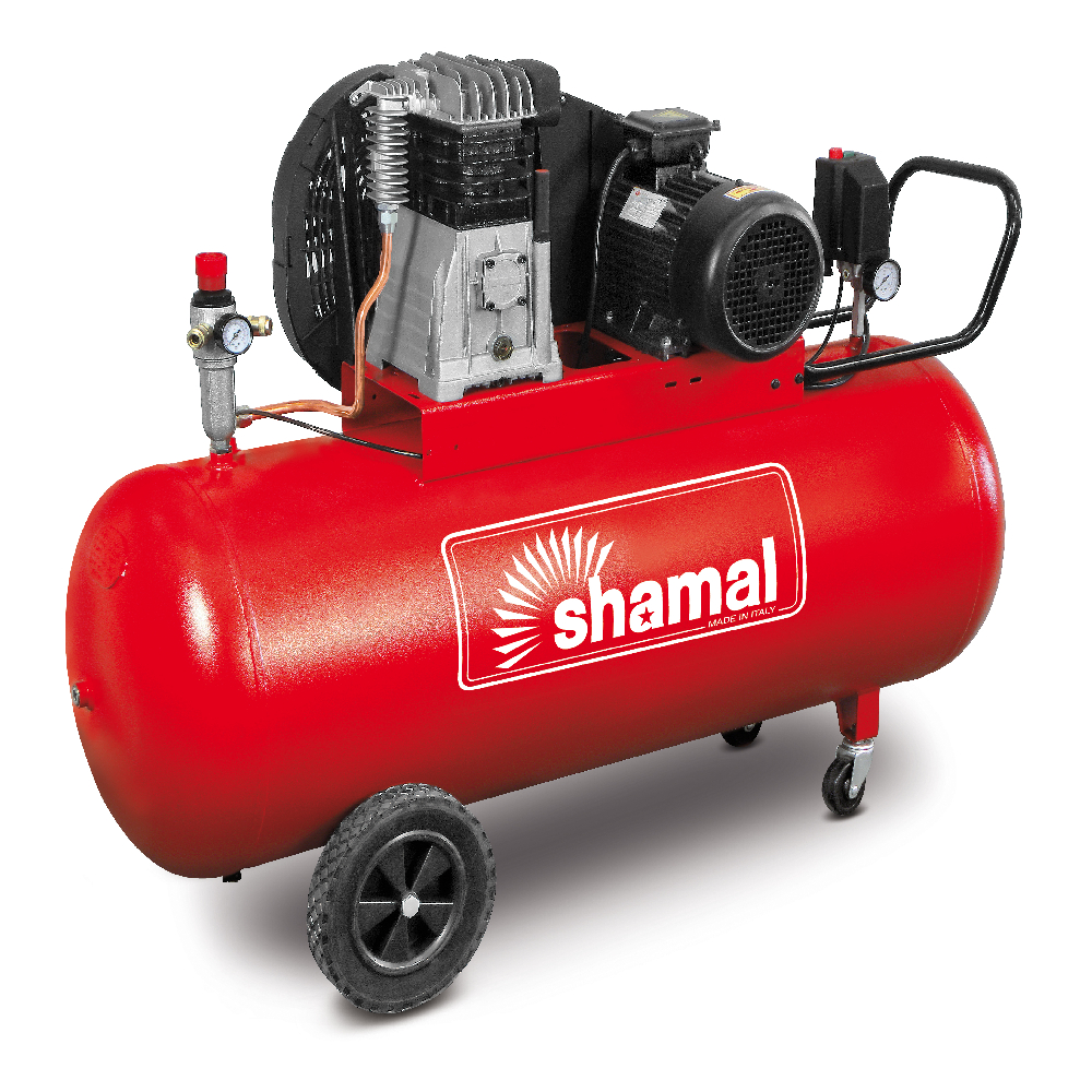 SHAMAL SB38C/270 CM3 CE Belt Driven Air Compressor 10Bar 270Liter 3HP (220V)