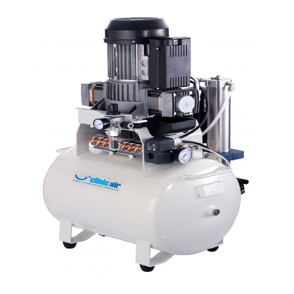 GENTILIN CLINIC DRY 3.5 Oil Free Silent Medical Air Compressor With Dryer 2HP 50Liters 10Bar