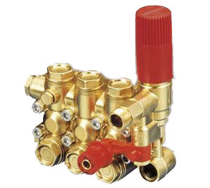 INTERPUMP High Pressure Pump Full Brass Head With Bypass & Water Seals & Valves For W130