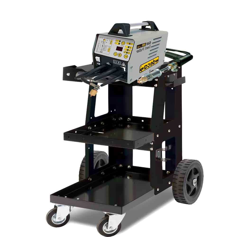 جهاز سبوت سمكرة وشفط صاج 4500 امبير ماركة ديكا موديل SW 28 - كامل بالترولي