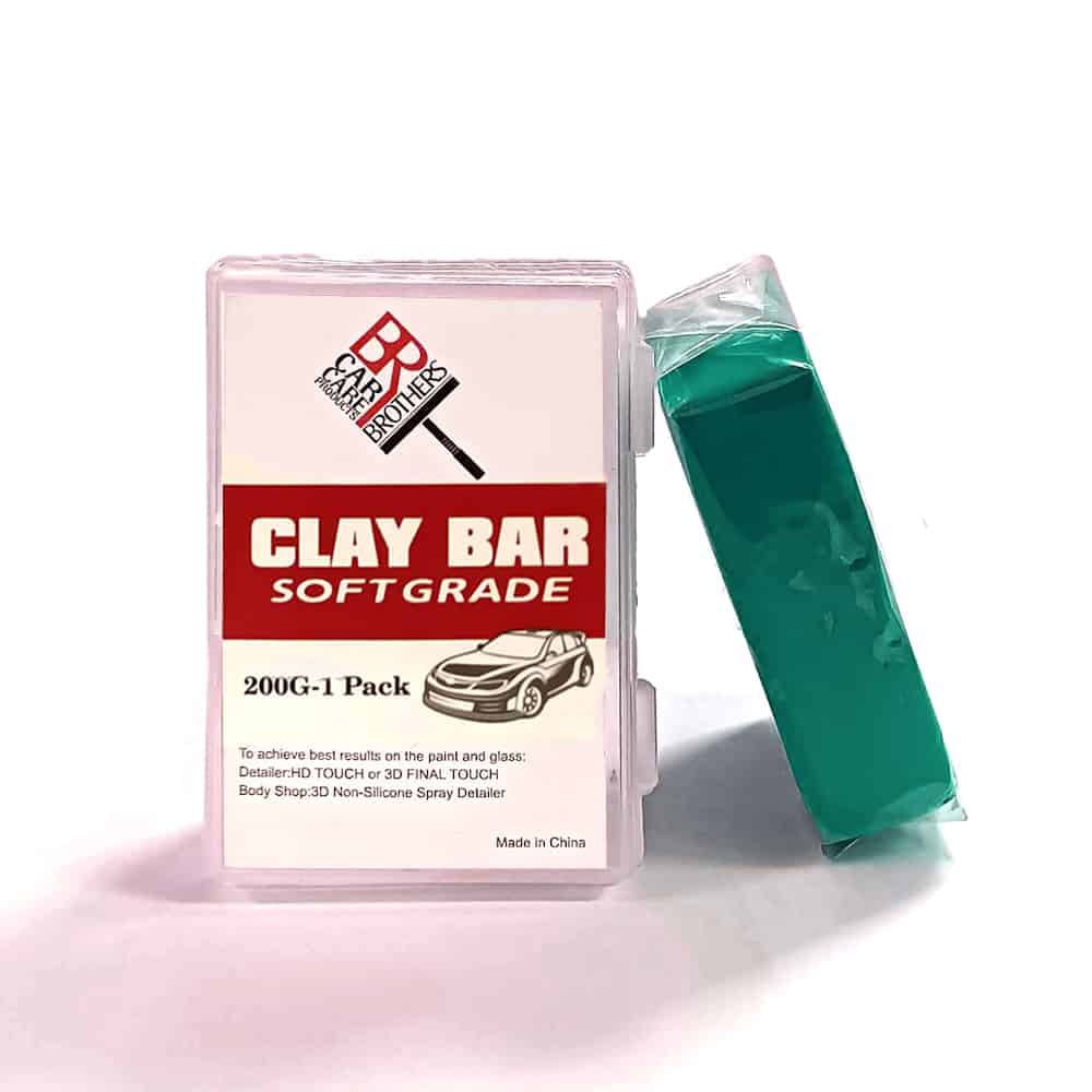 عجينة كلاي بار برازرز 200 جرام تنظيف جسم السيارة من الخارج (لون أخضر - مستوي ناعم) CLAY BAR-GREEN 200gm