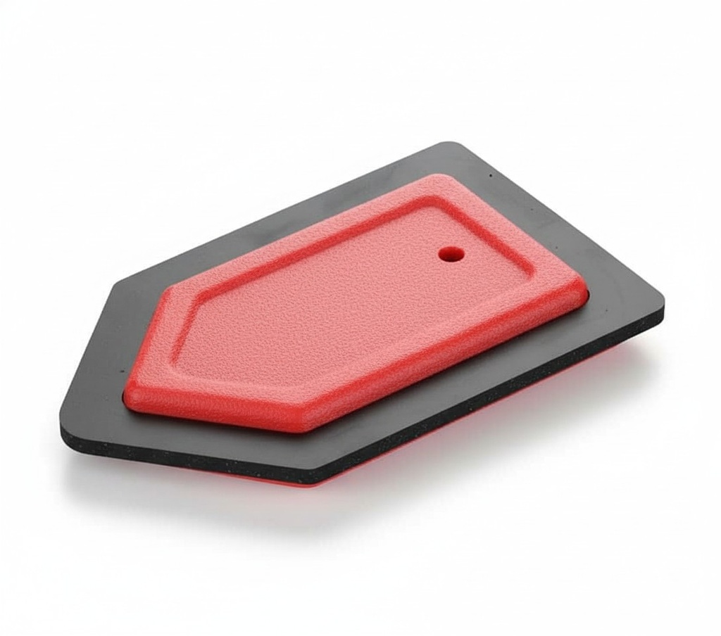 فرشة جلد برازرز مربعة حمراء لتنظيف الشعر من الفرش BR/DOG HAIR REMOVER