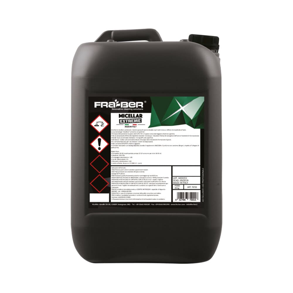 فوم غسيل اولي فرا بر اكس مايسلار 5 لتر  (نسبة التخفيف: 1 لتر مادة الي 50 لتر ماء) FRA BER/X-MICELLAR 5L