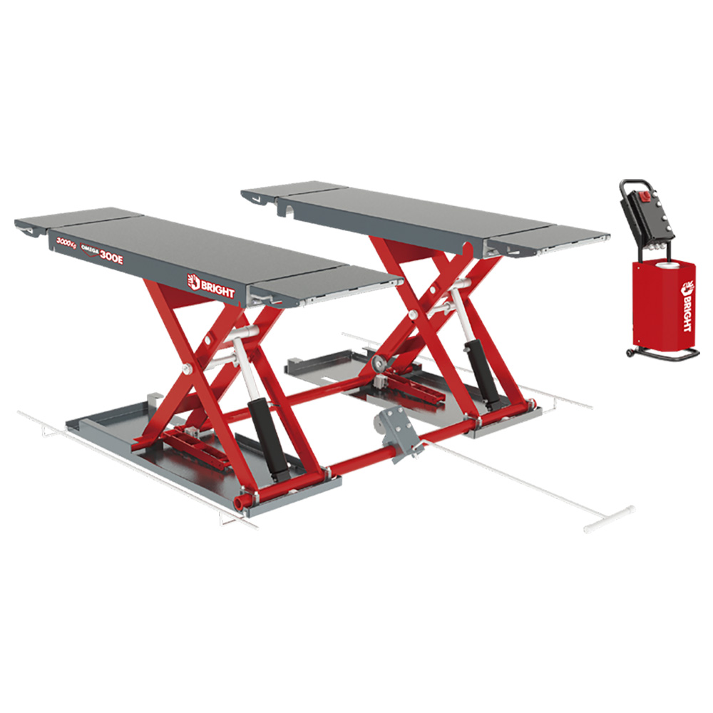 BRIGHT 3 Ton Low-Profile Scissor Lift OMEGA 300E