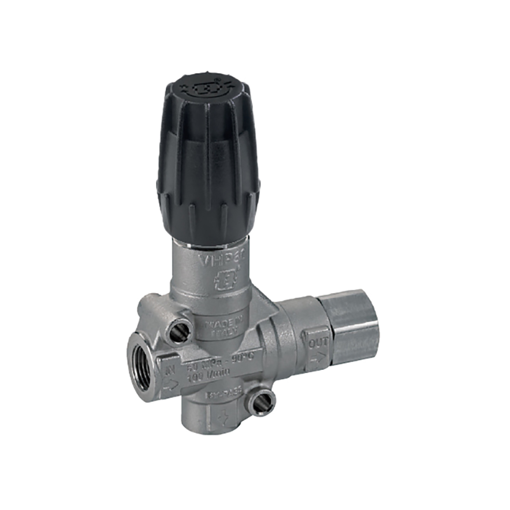MV VHP60 Stainless Steel Unloader Valve By-pass With Knob 550Bar 100L/Min (1/2 Inch)