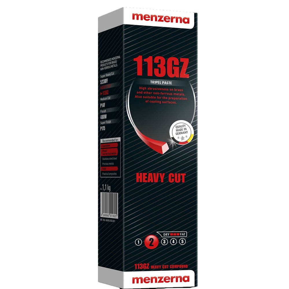 MENZERNA 113GZ - 1.1KG Heavy Cut Polishing Compound For a Superb Result With Economical Consumption