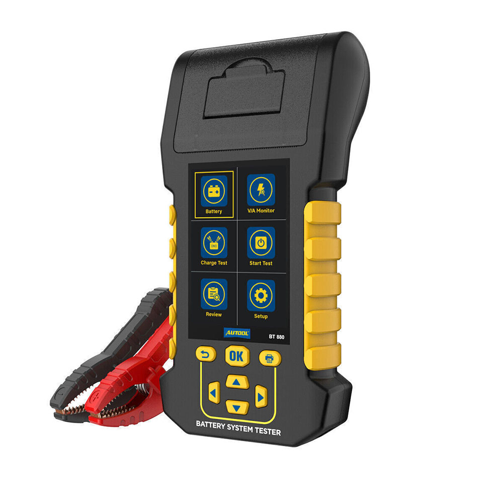 جهاز اختبار بطارية و الدينامو 6-30 فولت بالطابعة AuTool/BT880