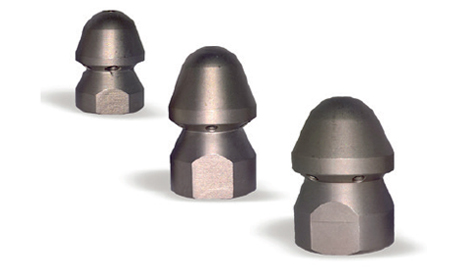 [10445] MV Reaction Sewer Nozzle 300 Bar 6 Holes 3/4 Inch