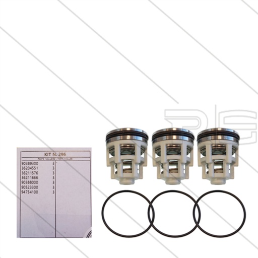 [CWIPSP00073] طقم بلوف داخلية طلمبة غسيل ماركة انتربامب KIT296 ايطالي - لموديل AB140 - AB150 - AB180 وش زهر