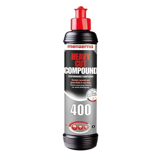 [13021110] كمبوند تلميع مينزيرنا الماني 400 عبوة 250 ممل Heavy Cut Compound 400