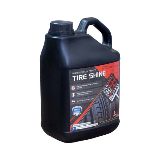 [CCCCXX00002] ملمع كاوتش وفبر اسود (Tire Shine) 5 لتر ماركة براذرز - لمعة تدوم طويلا