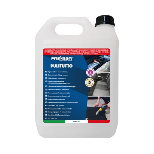 [CCCCXX00018] منظف داخلي شامل (APC) مركز 4.54 لتر برائحة الاوركيد السوداء ماركة فرابر موديل PULITUTTO - يخفف حتى 1:25