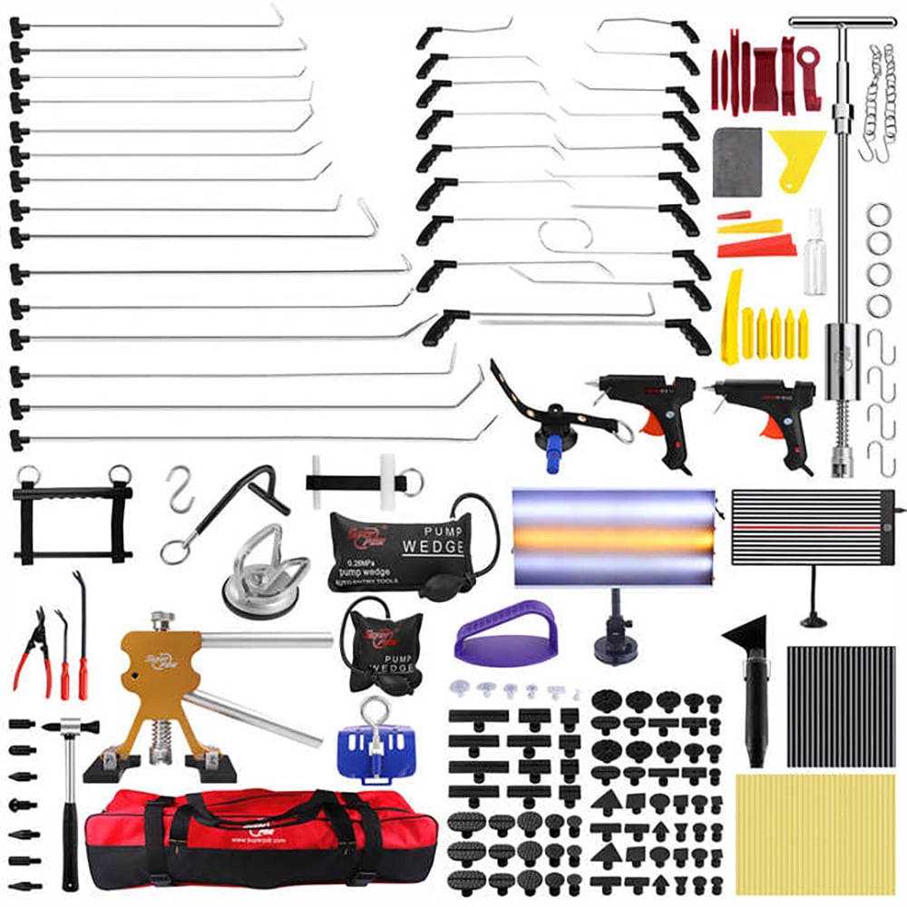 SUPER PDR Paintless Dent Repair Tool Kit 200Pcs Tool Set with Rods Dent Removal Tool for Professionals Garage Equipment Center GEC Egypt