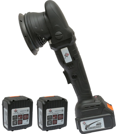 [130339] صاروخ تلميع بالبطارية برازرز (دول اكشن) 5 بوصة مع 3 بطاريات 21 فولت BR-BIG BATTERY POLISHER