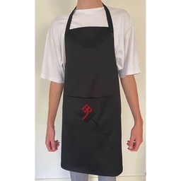 [1303412] بالطو وتوربروف لون اسود للكار كير BR/APRON