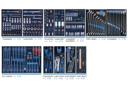 [170225] KING TONY 934-010MRVD 286 PCS Tool Trolley Cart Set For 7 & 5 Drawers Trolley