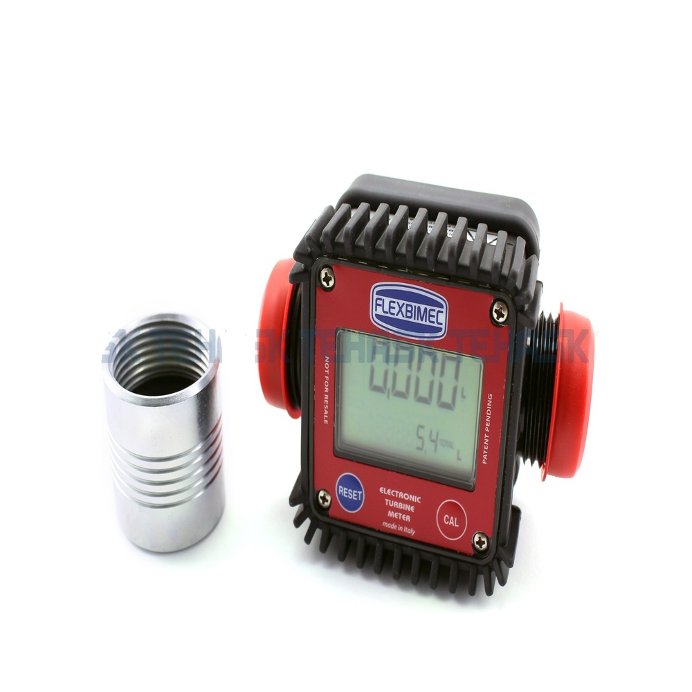 FLEXBIMEC 2823 Digital Electronic Diesel Flow Meter 1 Inch Garage