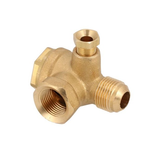 [PSACAS00027] NE-MA Brass No Return Valve - Check Valve For Air Compressor 3/4 M * 3/4 F Inch