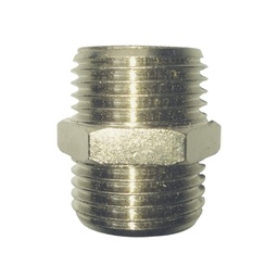 [804521] نبل ذكر ايطالي 1/2*1/2 بوصة FG DOUBLE NIPPLE 1/2"