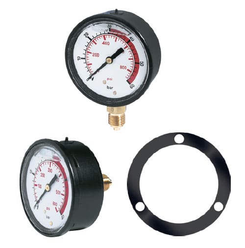[CWFWAS00009] MV PRESSURE GAUGE DN 63 High Pressure Glycerin Gauge 250 Bar 1/4 Inch