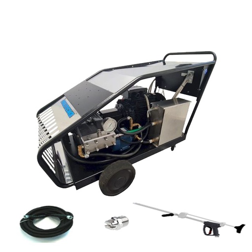 [CWDWXX00030] ماكينة غسيل متحركة دراجون ماركة جي اي سي موديل U.DRAGON PLUS - طلمبة اودور 1000 بار 50 حصان ايطالي ضغط فائق