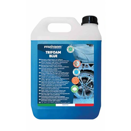 [1302493] فوم غسيل اولي فرا بر تراي فوم ازرق 4.54 لتر (نسبة التخفيف: 1 لتر مادة الي 100 لتر ماء) FRA BER/TRIFOAM Blue 4.54L